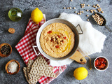 Dip aux pois chiches et tomates séchées