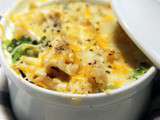 Gratin de pastas brocoli fromage