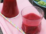 Jus rhubarbe framboise