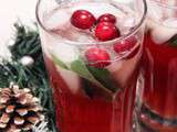 Mojito de Noël aux cranberries