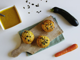 Muffins carotte, courgette et cheddar