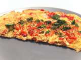 Omelette aux poivrons et chermoula