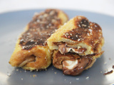 Rouleaux de pain perdu aux Kinder