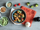 Salade à l’halloumi et pesto de brocoli