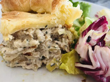 Tourte aux champignons de Thanksgiving (Vegan) - nourritures spirituelles