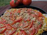 Pizza Houmous / Tomates / Sésame