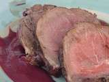 Gigot d'agneau myrtille/cassis