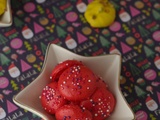 Meringues fraises et pistaches {cadeaux gourmands}