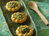 Minis cakes parmesan tapenade verte