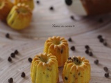 Minis cannelés noix de coco et pépites de chocolat