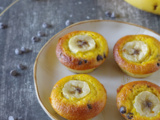 Petits gâteaux bananes et pépites de chocolat