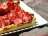 Tarte aux fraises légèrement vanillée