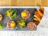 Steak tartare et frites pommes de