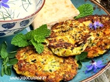 Croquettes de Courgettes à la Feta et Tzatziki