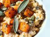 Risotto à la courge Butternut  sans vin blanc  (avec ou sans Saint Jacques)