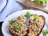 Aubergines farcies au quinoa