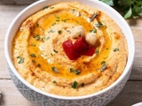 Houmous de poivrons rouges au paprika