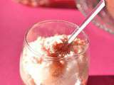 Verrine à la rose et aux litchis