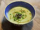 Soupe froide courgette, ricotta et menthe