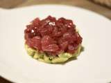 Tartare de thon, avocat, mangue et wasabi