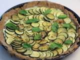 Tarte courgette ricotta, pâte brisée au sarrasin