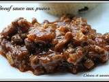 Boeuf sauce aux prunes