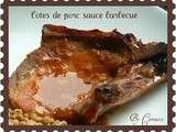 Côtes de porc sauce barbecue