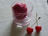 Glace express cerises-framboises