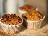 Muffins à la citrouille (sans sucre et sans matière grasse ajoutés)