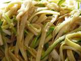 Spaghettis de courgettes en salade