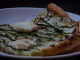 Tarte fine courgettes et pesto rosso