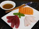 Sashimi et sa sauce japonaise j-18