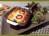 Clafoutis de courgette, lardons et fromage