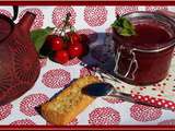 Confiture de Cerises et Menthe au Thermomix