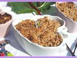 Crumble mangue et rhubarbe