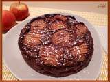 Flaugnarde pomme rhum chocolat