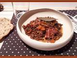 Lentilles à la poitrine fumée au cookéo