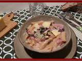 Penne au Bacon et à la salade Trévise au Thermomix