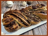 Babka au chocolat et noix de pécan