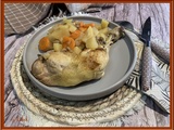 Cuisses de poulet et légumes