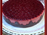 Entremets fraises et son insert clémentine