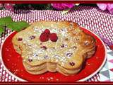 Gâteau au fromage blanc et framboises