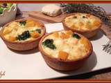 Quiche aux patates douces brocolis et Saint Marcellin