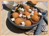 Salade de melon et jambon cru