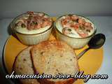 Oeuf cocotte crevettes grises & capres