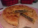 Tourte au canard et poireaux