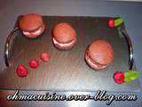 Whoopie pies chocolat et framboise