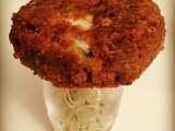 Croquette Corn flakes de boeuf & haricots rouges au coeur fondant de mozzarella