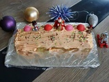 Bûche de noël à la fraise tagada au thermomix de Vorwerk