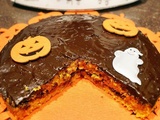 Gateau carotte, chocolat d'Halloween